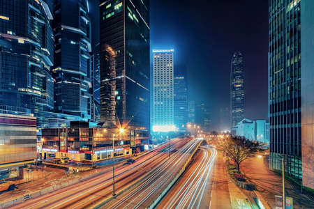 Central district in Hong Kongのeditorial素材