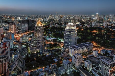 Bangkok city in the eveningの写真素材