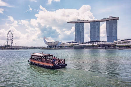 Singapore city in daytimeのeditorial素材