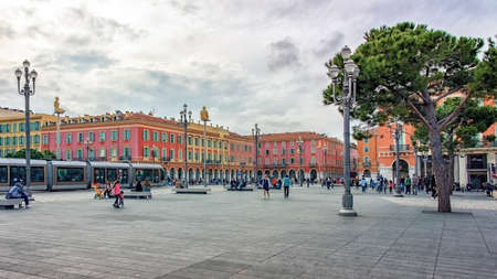The city of Nice in the daytime on the French Rivieraのeditorial素材