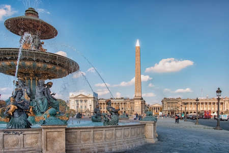 Concorde square in Paris during the dayのeditorial素材