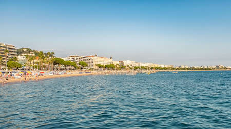 The city of Cannes in daytimeのeditorial素材