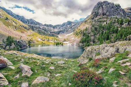 Mercantour National Park in Franceの写真素材