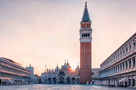 The city of Venice in the morning, Italyの写真素材