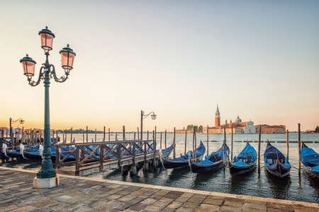 The city of Venice in the morning, Italyの写真素材