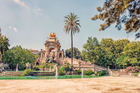 Parc de la Ciutadella in Barcelona city in the daytime, Spainの写真素材