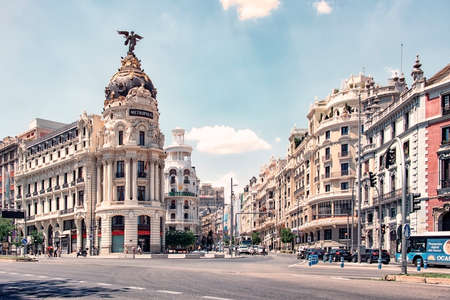 Madrid city in the daytime, Spainのeditorial素材