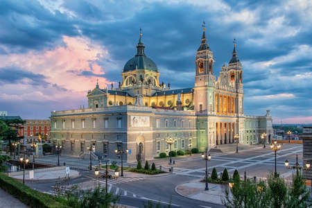 Almudena Cathedral in Madrid, Spainの写真素材