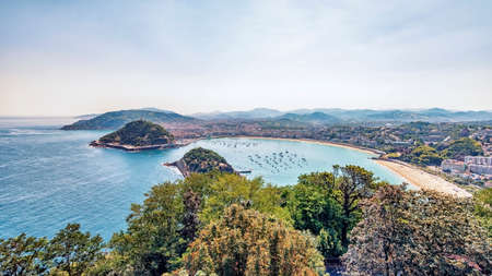 San Sebastian city in the daytime, Basque Country, Spainの写真素材