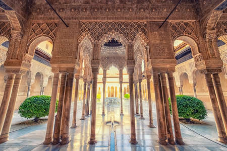 Alhambra of Granada, Spain.のeditorial素材