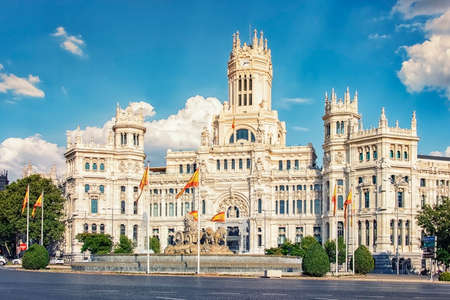 Madrid city in the daytime, Spainのeditorial素材