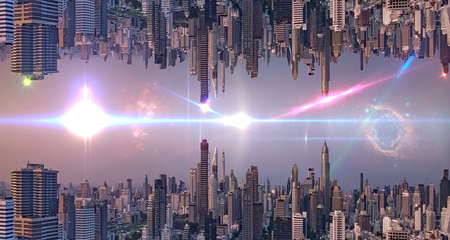 Parallel universe science theoryの写真素材