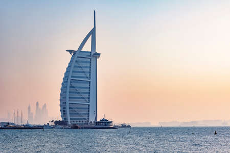 Burj Al Arab hotel in Dubaiのeditorial素材