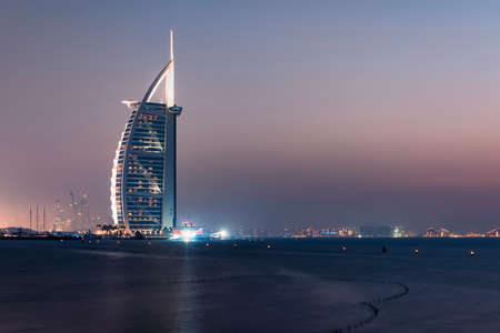 Burj Al Arab hotel in Dubaiのeditorial素材