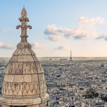 Paris city panorama in daytimeの写真素材