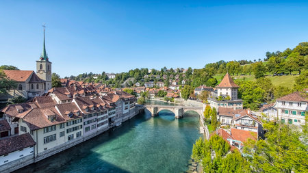 The city of Bern in Switzerlandの写真素材
