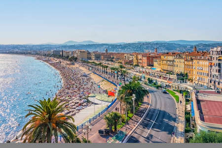 The city of Nice on the French Rivieraの写真素材