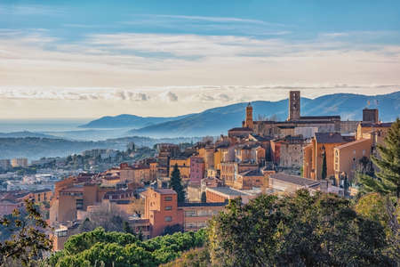 The city of Grasse on the French Rivieraの写真素材