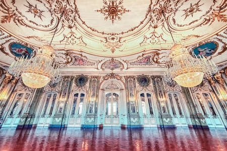 Palace of Queluz in Lisbon, Portugalのeditorial素材