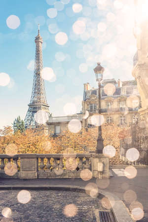 Eiffel tower in Paris cityの写真素材