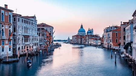 The city of Venice in the morning, Italyの写真素材