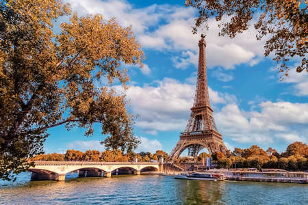 Eiffel tower in Paris cityの写真素材