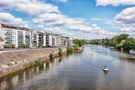 The city Of Nantes in Franceの写真素材