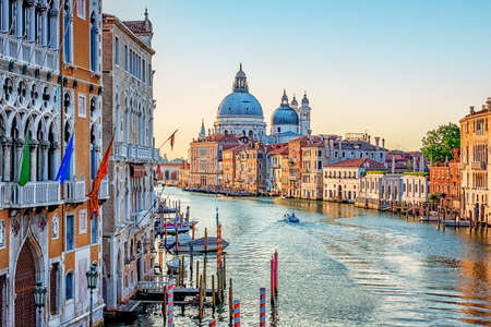 The city of Venice in the morning, Italyの写真素材