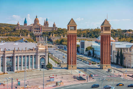 Barcelona city in Catalonia, Spainのeditorial素材