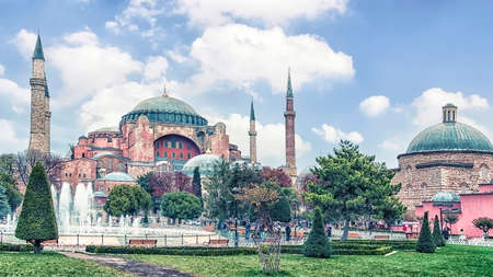 Hagia Sophia mosque and museum in Istanbulのeditorial素材