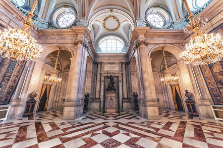 Inside the Royal Palace in Madridのeditorial素材