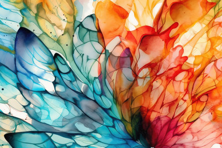 Watercolor abstract background. Hand-painted background. Colorful texture.の素材