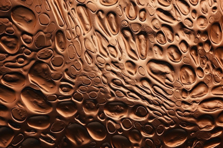 Water drops on a metal surface. Abstract background and texture for design.の素材