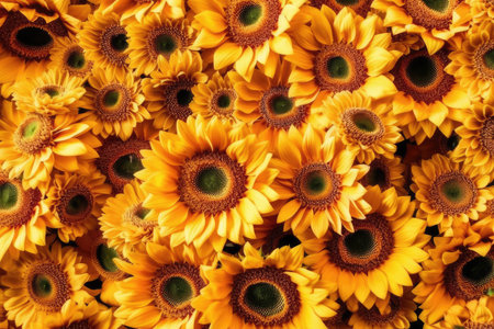 Sunflowers background. Sunflowers background. Sunflower background.の素材