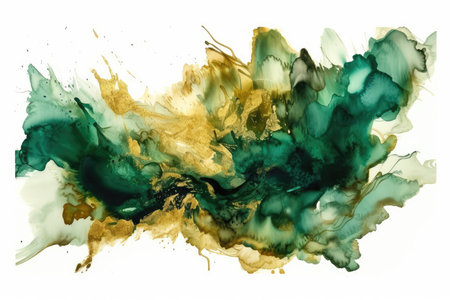 Abstract watercolor hand painted background. Ink in water. Acrylic colors.の素材