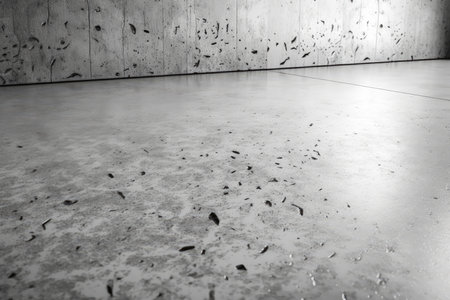 Concrete wall and floor background. Black and white. 3d renderingの素材