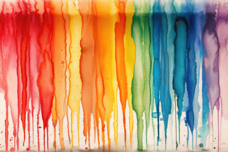 Abstract watercolor painted background. Colorful watercolor stains on paper.の素材