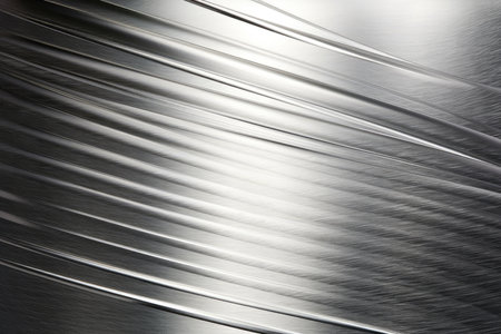 abstract metal background with some smooth lines in it and some reflectionsの素材