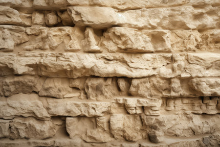 Background of sandstone wall texture. Close up of sandstone wall textureの素材