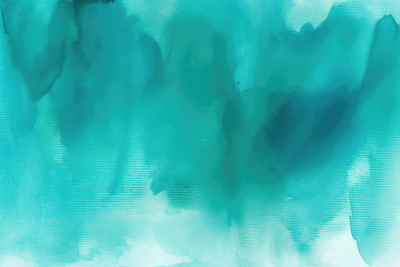 Abstract blue watercolor background. Digital art painting. Colorful texture.の素材