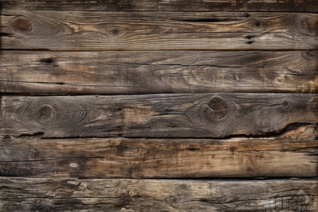 Old wooden background or texture. Old wooden planks. Wooden background.の素材