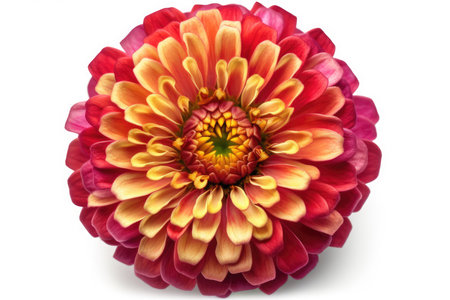 Colorful chrysanthemum flower isolated on white background.の素材