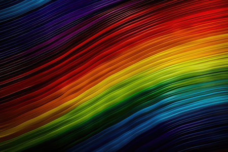 Rainbow colors abstract background for web design. Colorful spectrum gradient.の素材
