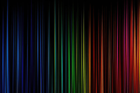 abstract background with vertical stripes of different colors on a black backgroundの素材