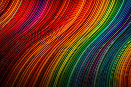 abstract rainbow background with some smooth lines in it (see portfolio for more in this series)の素材
