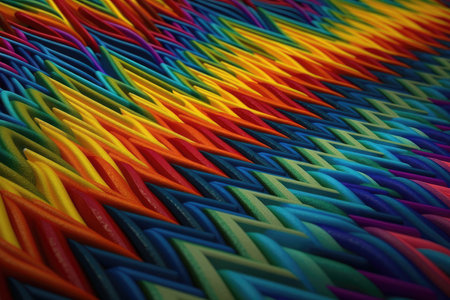 Colorful abstract background. 3d rendering, 3d illustration.の素材