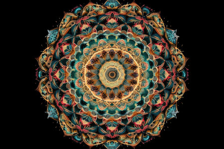 Abstract fractal. Fractal art background for creative design. Decoration for wallpaper, desktop, poster, cover booklet. Print for clothes, t-shirt. Creative illustration for designの素材