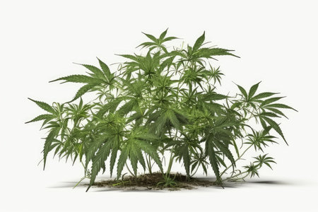 Realistic 3D Render of Cannabis Plant (Cannabis sativa)の素材