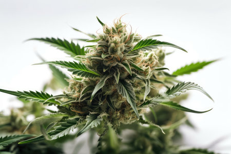 Cannabis flower buds. Indoor grow. Marijuana bud.の素材