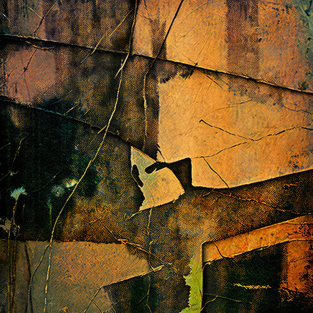 Grunge background with space for text or image. With different color patterns: yellow (beige); brown; blackの素材